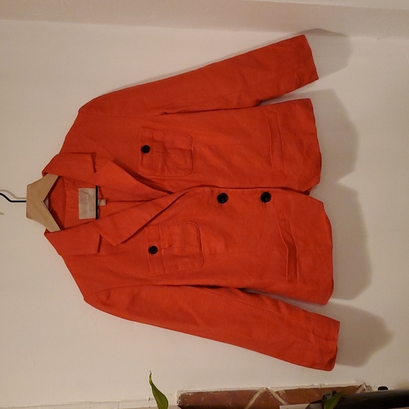 Banana Republic Jackets & Blazers - Banana Republic Orange Cropped Blazer